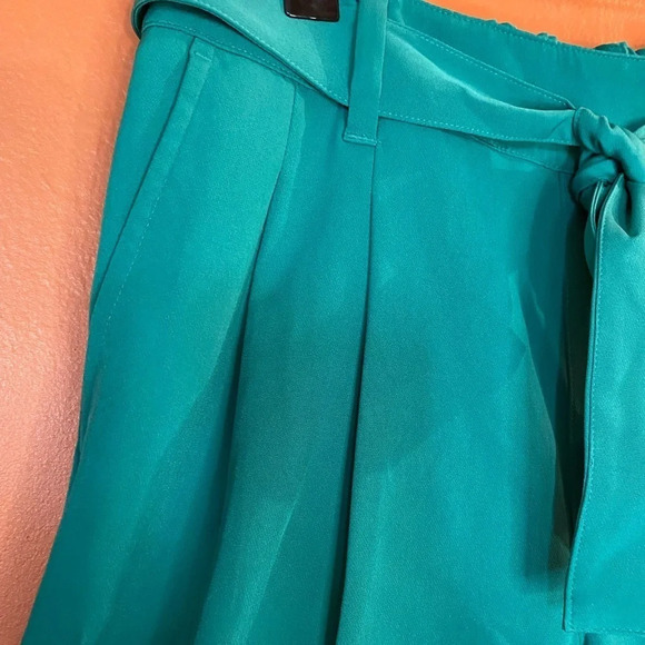 NWT LOFT Outlet Petite High Rise Tapered Leg Tie Waist Pants - Picture 4 of 6